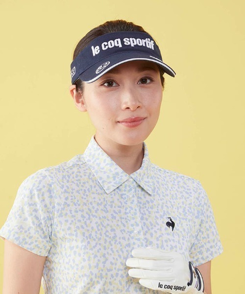 le coq sportif GOLF(ルコックスポルティフゴルフ)の「ロゴサンバイザー(サンバイザー・レディース・ホワイト/ブラック/ネイビー/ピンク・F)」の17枚目の写真