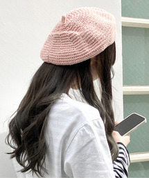 Flowering Korea（フラワーリングコリア）の「クロシェ編み ベレー帽（ハンチング/ベレー帽）」