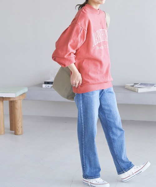 CONVERSE(コンバース)の「【CONVERSE/コンバース】裏毛ボリュームタックスリーブプルオーバー(スウェット・レディース・ホワイト/グリーン/ピンク・38)」の22枚目の写真