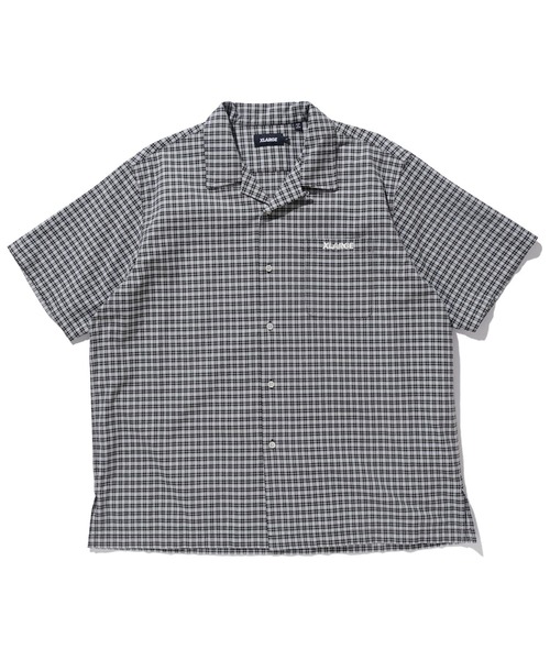 XLARGE（エクストララージ）の「EMBROIDERED PLAID S/S SHIRT（シャツ/ブラウス・メンズ・ブラック/オリーブ・S/M/L/XL）」の2枚目の写真