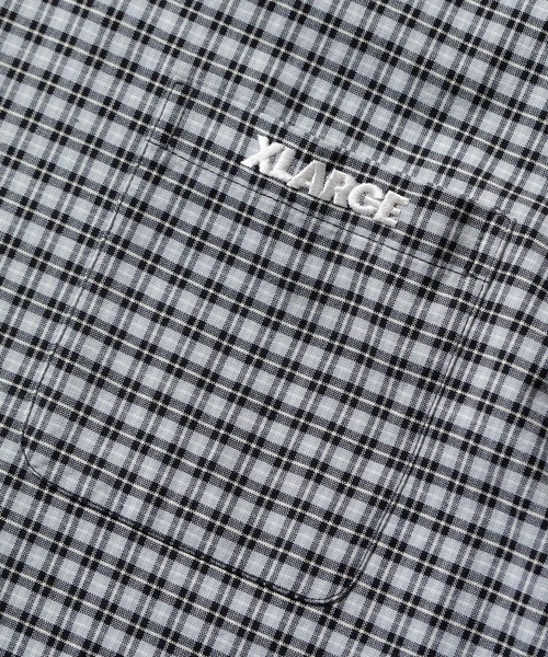 XLARGE（エクストララージ）の「EMBROIDERED PLAID S/S SHIRT（シャツ/ブラウス・メンズ・ブラック/オリーブ・S/M/L/XL）」の3枚目の写真