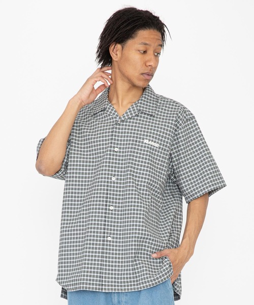 XLARGE（エクストララージ）の「EMBROIDERED PLAID S/S SHIRT（シャツ/ブラウス・メンズ・ブラック/オリーブ・S/M/L/XL）」の8枚目の写真