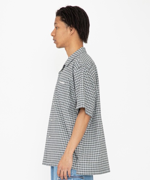 XLARGE（エクストララージ）の「EMBROIDERED PLAID S/S SHIRT（シャツ/ブラウス・メンズ・ブラック/オリーブ・S/M/L/XL）」の9枚目の写真