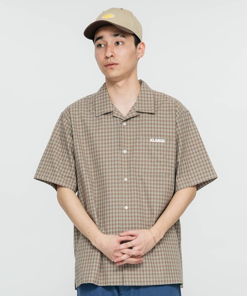 XLARGE（エクストララージ）の「EMBROIDERED PLAID S/S SHIRT（シャツ/ブラウス・メンズ・ブラック/オリーブ・S/M/L/XL）」の12枚目の写真