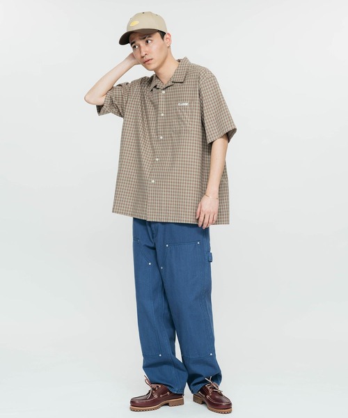 XLARGE（エクストララージ）の「EMBROIDERED PLAID S/S SHIRT（シャツ/ブラウス・メンズ・ブラック/オリーブ・S/M/L/XL）」の11枚目の写真