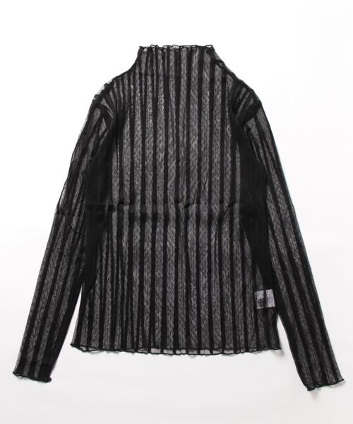 Sakka(サッカ)の「レースハイネックトップス(Tシャツ/カットソー・レディース・ブラック/グリーン/アイボリー/ピンク/ホワイト・FREE)」の6枚目の写真