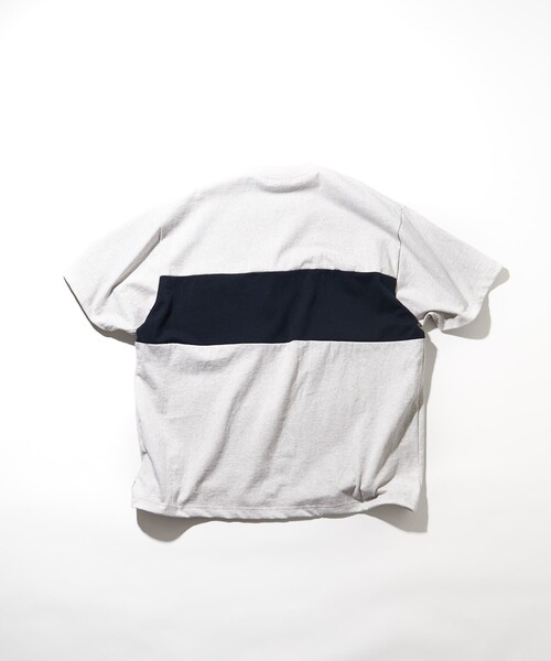 NAUTICA（ノーティカ）の「NAUTICA/ノーティカ Panel Border S/S Pocket Tee/パネルボーダー ショートスリーブTシャツ（Tシャツ/カットソー・メンズ・グリーン/ネイビー/ホワイト/ライトグレー/ブラック・LARGE/SMALL/X-LARGE/MEDIUM）」の18枚目の写真