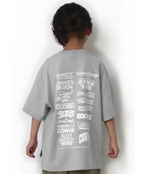 CONVEX(コンベックス)の「CONVEX スリットWIDE-T(Tシャツ/カットソー・キッズ・ベージュ/オフホワイト/ブラック/グレー・140cm/150cm/160cm/130cm/120cm)」の3枚目の写真