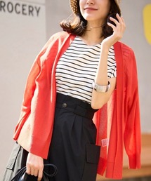 ◆さらっと羽織って軽やかに トッパ-カーディガン