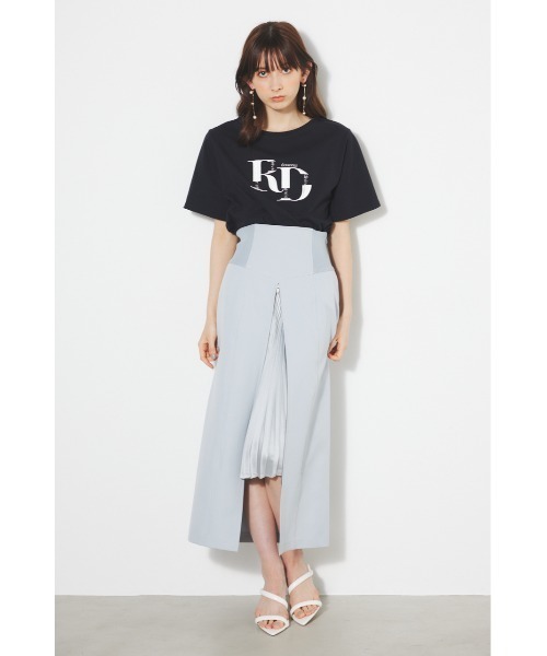 rienda（リエンダ）の「RDTシャツ 春服（Tシャツ/カットソー・レディース・ベージュ/マルチ/ホワイト/ピンク/ベージュ系その他/ブラック/ライトグリーン/ライトイエロー・FREE）」の11枚目の写真