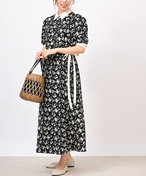 rps(アールピーエス)の「ウエストリボンショルダータックワンピース(ワンピース・レディース・アイボリー/ブラック/ベージュ・フリー)」の1枚目の写真