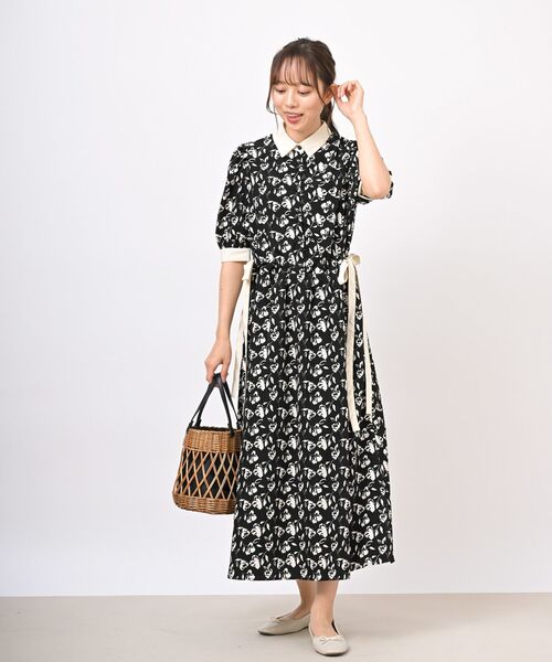 rps(アールピーエス)の「ウエストリボンショルダータックワンピース(ワンピース・レディース・アイボリー/ブラック/ベージュ・フリー)」の12枚目の写真