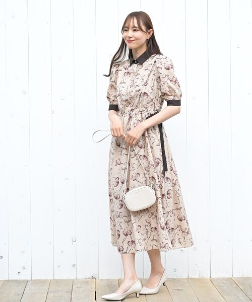 rps(アールピーエス)の「ウエストリボンショルダータックワンピース(ワンピース・レディース・アイボリー/ブラック/ベージュ・フリー)」の20枚目の写真