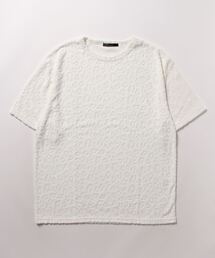 【VIBGYOR BY AS】レオパード柄パイルJQDクルー/N Tee(BL)