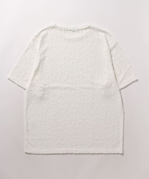VIBGYOR(ヴィブジョー)の「【VIBGYOR BY AS】レオパード柄パイルJQDクルー/N Tee(BL)(Tシャツ/カットソー・メンズ・ホワイト/ブラック/ブルー・LARGE/MEDIUM)」の4枚目の写真