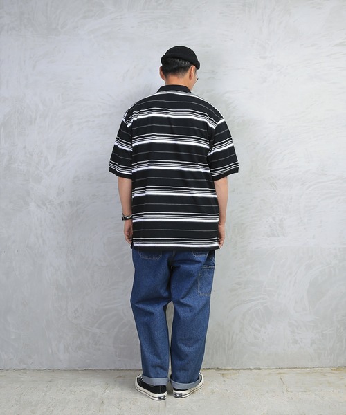 WAIPER.inc(ワイパーインク)の「Cal Top-Polo Shirt #333(ポロシャツ・メンズ・ブラック/チャコールグレー・M/XL/L/S)」の14枚目の写真