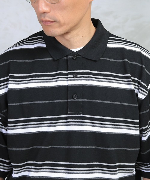 WAIPER.inc(ワイパーインク)の「Cal Top-Polo Shirt #333(ポロシャツ・メンズ・ブラック/チャコールグレー・M/XL/L/S)」の17枚目の写真