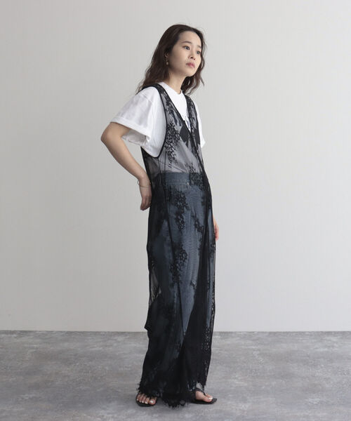 fredy emue（フレディエミュ）の「レース2WAYロングジレ（ベスト・レディース・オフホワイト/ブラック・38）」の16枚目の写真