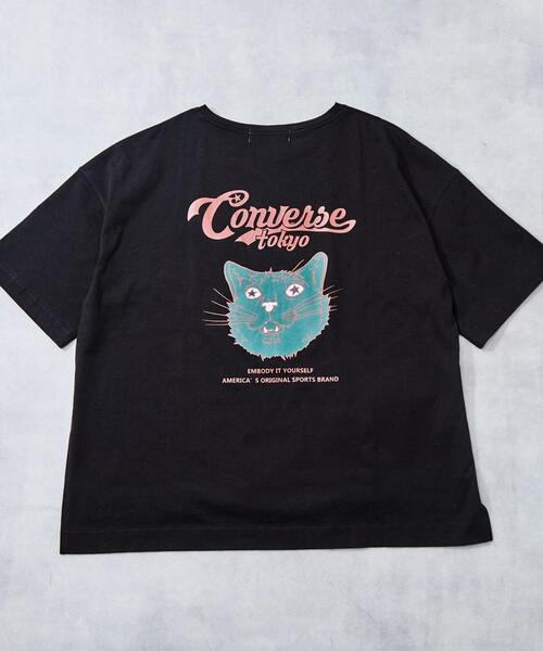 CONVERSE TOKYO - ネコ刺繍TEE  CONVERSE TOKYO CONVERSE TOKYO（コンバーストウキョウ）の「CAT BACK PRINT
