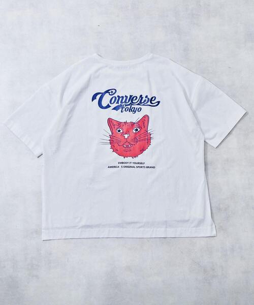 CONVERSE TOKYO - ネコ刺繍TEE  CONVERSE TOKYO CONVERSE TOKYO（コンバーストウキョウ）の「ネコ刺繍TEE（T