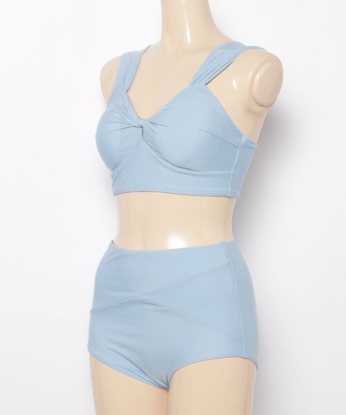 YUGA_YGM ツイストデザイン セパレートスイムウェア（水着）｜FREE