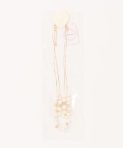 キラキラビジュー×パール ネックレス/結婚式/パーティー/お呼ばれ/クルージング/演奏会