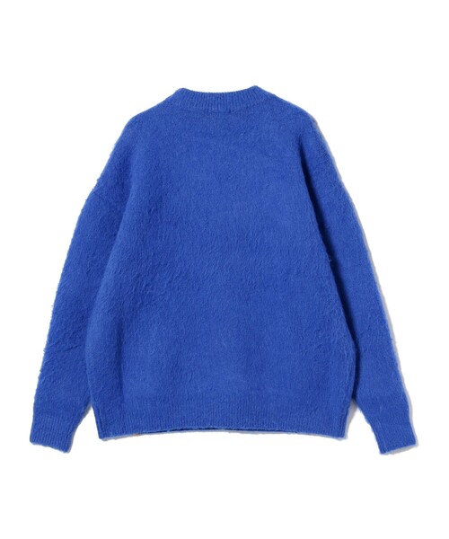 BEAMS LIGHTS(ビームスライツ)の「BEAMS LIGHTS / ダブルジャカード フェザー クルー ニット プルオーバー(ニット/セーター・メンズ・ブルー/ブラック/ミント・SMALL/MEDIUM/LARGE)」の12枚目の写真