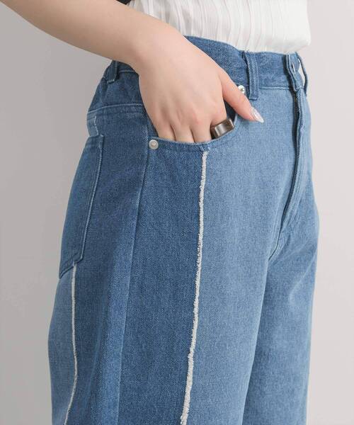 RETRO GIRL(レトロガール)の「サイドラインデニムPT(その他パンツ・レディース・ブラック/ブルー・FREE)」の9枚目の写真
