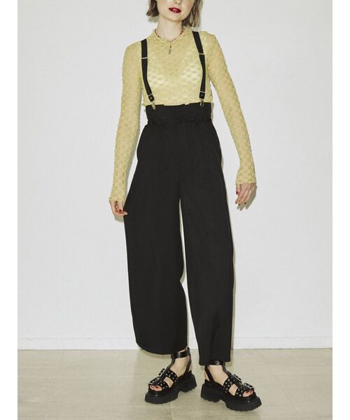 jouetie(ジュエティ)の「サスペンダールーズパンツ(その他パンツ・レディース・ブラック/パープル/グレー・MEDIUM)」の5枚目の写真