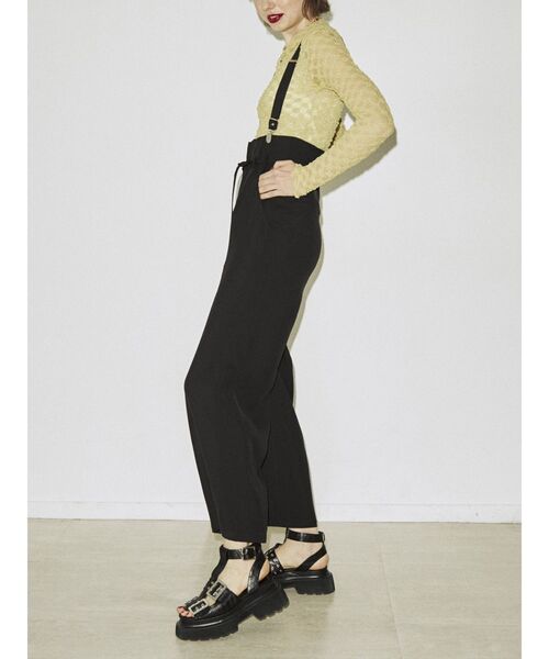 jouetie(ジュエティ)の「サスペンダールーズパンツ(その他パンツ・レディース・ブラック/パープル/グレー・MEDIUM)」の6枚目の写真