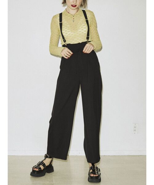 jouetie(ジュエティ)の「サスペンダールーズパンツ(その他パンツ・レディース・ブラック/パープル/グレー・MEDIUM)」の7枚目の写真