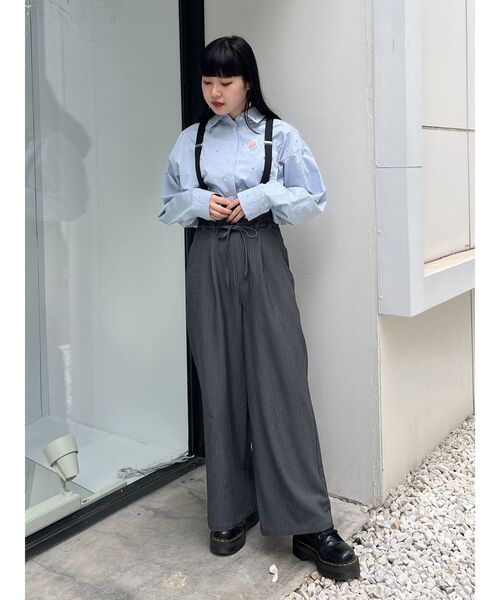 jouetie(ジュエティ)の「サスペンダールーズパンツ(その他パンツ・レディース・ブラック/パープル/グレー・MEDIUM)」の9枚目の写真