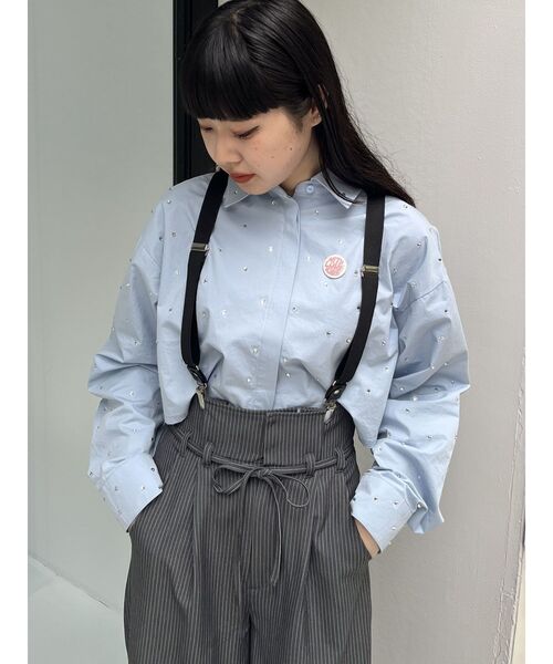 jouetie(ジュエティ)の「サスペンダールーズパンツ(その他パンツ・レディース・ブラック/パープル/グレー・MEDIUM)」の10枚目の写真