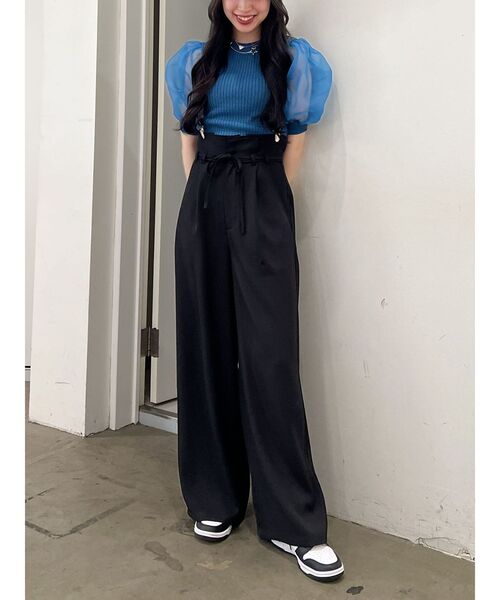 jouetie(ジュエティ)の「サスペンダールーズパンツ(その他パンツ・レディース・ブラック/パープル/グレー・MEDIUM)」の14枚目の写真