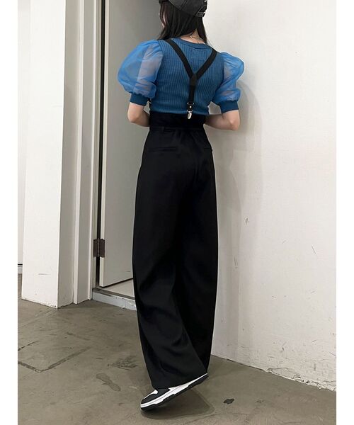 jouetie(ジュエティ)の「サスペンダールーズパンツ(その他パンツ・レディース・ブラック/パープル/グレー・MEDIUM)」の15枚目の写真