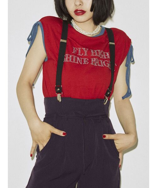 jouetie(ジュエティ)の「サスペンダールーズパンツ(その他パンツ・レディース・ブラック/パープル/グレー・MEDIUM)」の22枚目の写真