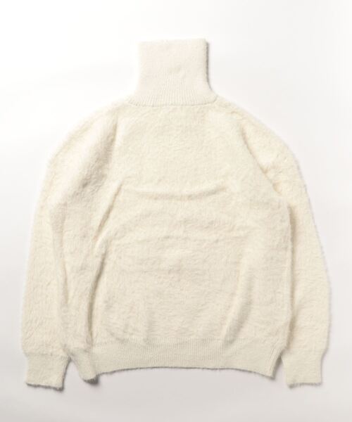 JUGLANS(ユグランス)の「【RINGS】モヘアハーフZIP/タートルネック(その他トップス・メンズ・ホワイト/ブラック/ブルー・M/L)」の4枚目の写真
