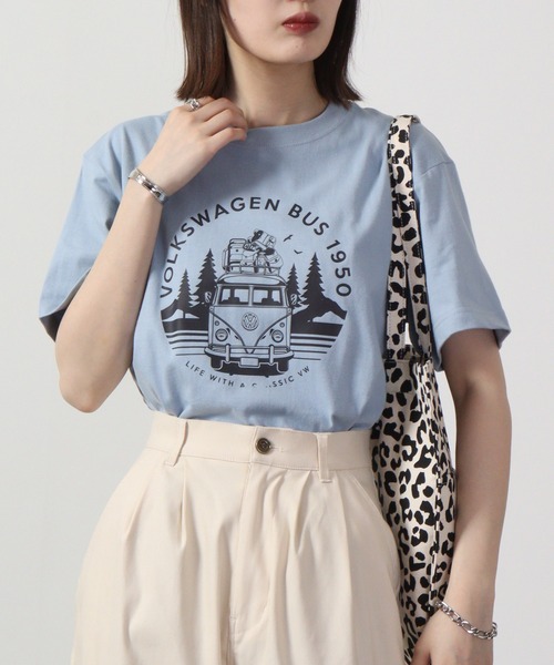 セール】Volkswagen プリントクルーネック半袖Tシャツ（Tシャツ