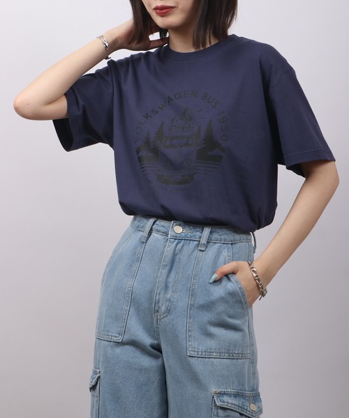 FTC VW ロゴ Tシャツ 半袖 クルーネック 3色 送料込み セール】Volkswagen プリントクルーネック半袖Tシャツ（Tシャツ