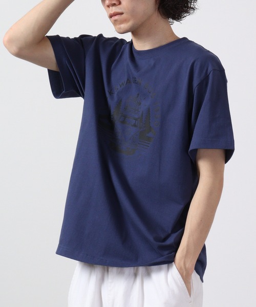 Volkswagen(フォルクスワーゲン)の「Volkswagen プリントクルーネック半袖Tシャツ(Tシャツ/カットソー・メンズ・ベージュ/インディゴブルー/ライトブルー・M/XL/L)」の17枚目の写真