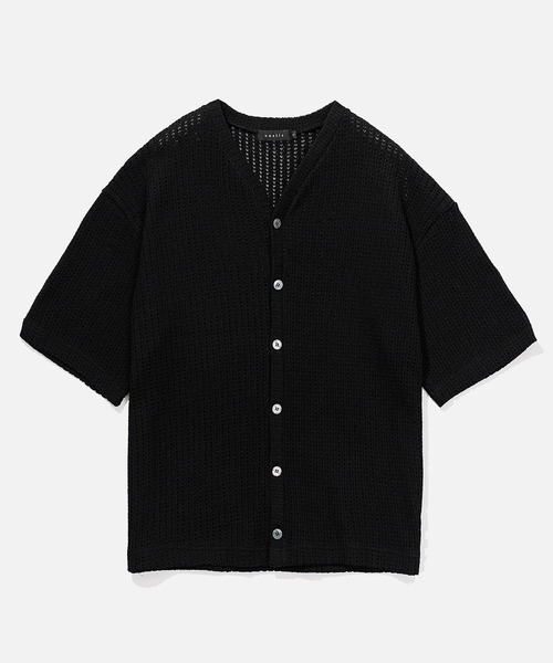 ALAND(エーランド)の「VASTIC/Half Knit カーディガン 2967028(カーディガン/ボレロ・メンズ・ブラック/アイボリー・MEDIUM/LARGE)」の18枚目の写真