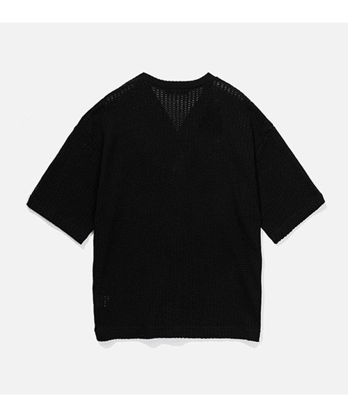 ALAND(エーランド)の「VASTIC/Half Knit カーディガン 2967028(カーディガン/ボレロ・メンズ・ブラック/アイボリー・MEDIUM/LARGE)」の19枚目の写真
