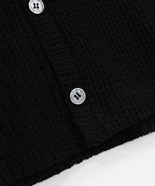 ALAND(エーランド)の「VASTIC/Half Knit カーディガン 2967028(カーディガン/ボレロ・メンズ・ブラック/アイボリー・MEDIUM/LARGE)」の21枚目の写真