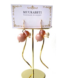 【MUURABBTI】くすみピンクのピアス(MA)