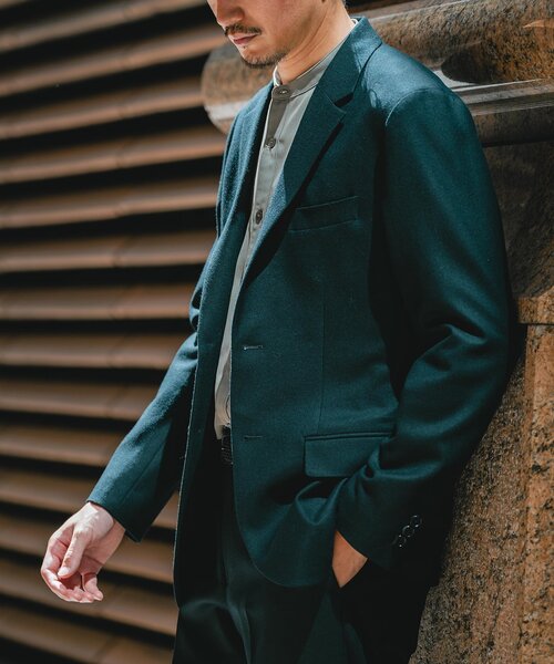 EDIFICE（エディフィス）の「SUPER 120’s ウールサキソニー 2ボタン ジャケット【セットアップ着用可能】（テーラードジャケット・メンズ・チャコールグレー/ブラック/ネイビー/ブラウン/グレー/ベージュ・SMALL/MEDIUM/LARGE/X-LARGE/XX-LARGE/X-SMALL）」の11枚目の写真