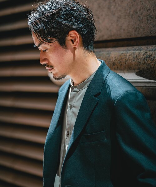 EDIFICE ウール テーラードジャケット 2点セット EDIFICE ジャケット テーラードジャケット SUPER 120's ウール