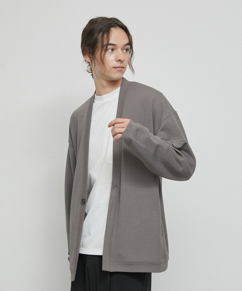 JUNRED(ジュンレッド)の「アンサンブルカーディガン(カーディガン/ボレロ・メンズ・ブラック/ベージュ系その他/モスグリーン/レンガ・L/LL/M)」の3枚目の写真