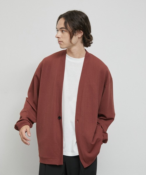JUNRED(ジュンレッド)の「アンサンブルカーディガン(カーディガン/ボレロ・メンズ・ブラック/ベージュ系その他/モスグリーン/レンガ・L/LL/M)」の1枚目の写真