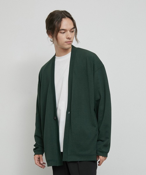 JUNRED(ジュンレッド)の「アンサンブルカーディガン(カーディガン/ボレロ・メンズ・ブラック/ベージュ系その他/モスグリーン/レンガ・L/LL/M)」の9枚目の写真