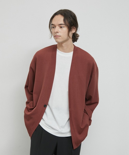 JUNRED(ジュンレッド)の「アンサンブルカーディガン(カーディガン/ボレロ・メンズ・ブラック/ベージュ系その他/モスグリーン/レンガ・L/LL/M)」の12枚目の写真